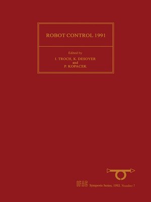 cover image of Robot Control 1991 (SYROCO'91)